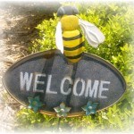 welcome garden sign