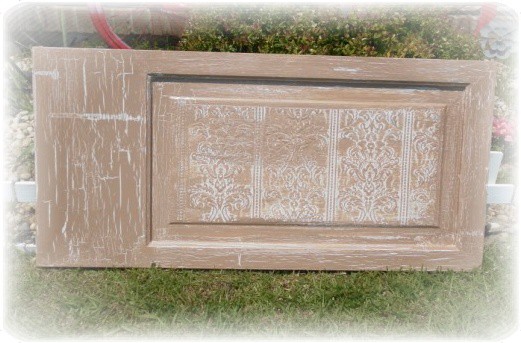 beige crackle door panel