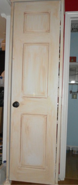 upcycled door pantry
