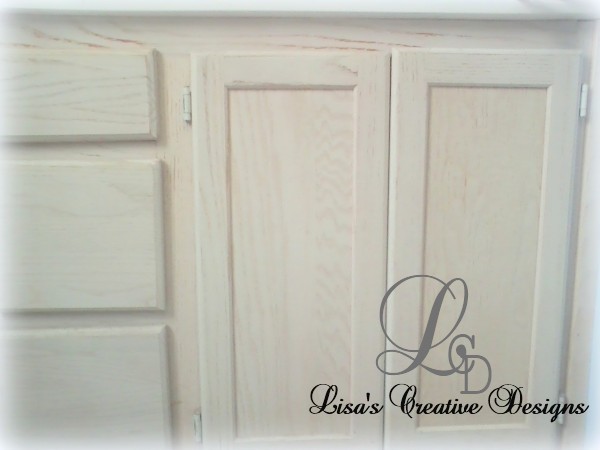 shabby chic bathroom cabinet makeover