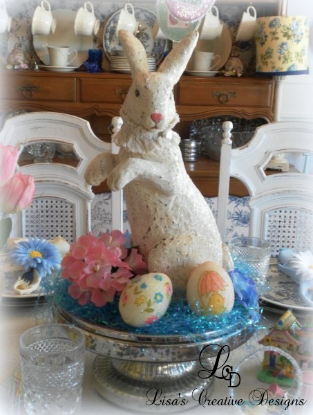 vintage style easter bunny