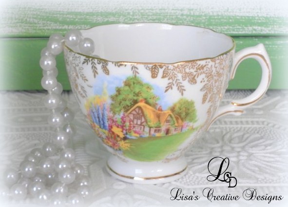 Shabby Chic Cottage Tea Cup