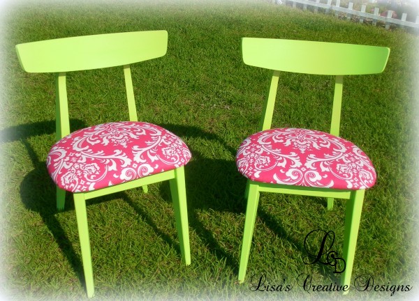 trendy lime green chairs