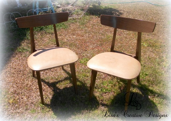 vintage mid century mod kitchen chairs