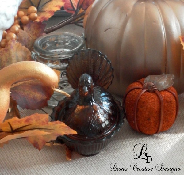 A Thanksgiving Tablescape, Turkey Candy Dish