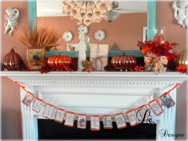 Decorating A Mantel For Thanksgiving