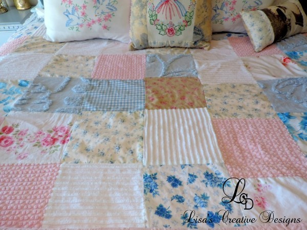 Shabby Cottage Chic Coverlet