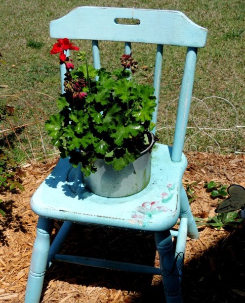 upcycled garden chair