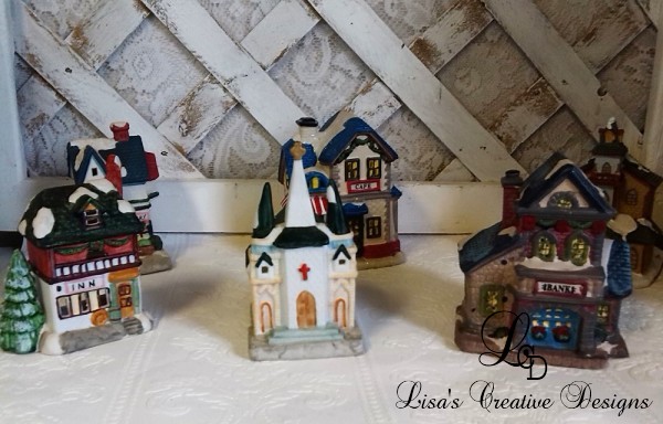 Dollar Store Christmas Cottages