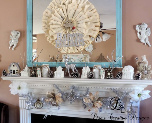 A French Country Christmas Mantel