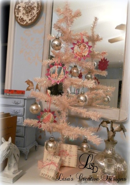 Tabletop Pink Christmas Tree