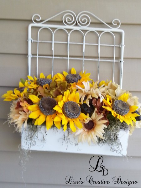 Sunflower Wall Basket