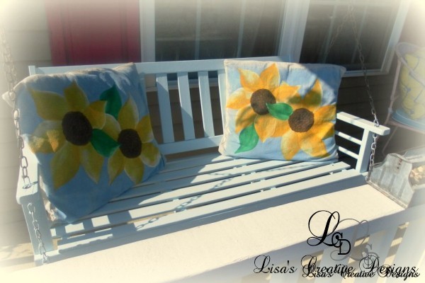 Hand Painted Sunflower Pillows