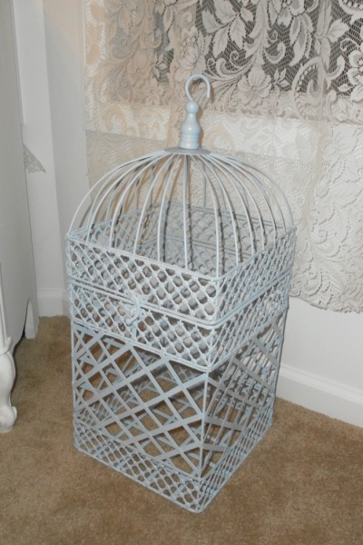 blue birdcage