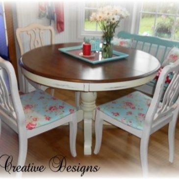Flea Market Style Design…New Cottage Chic Kitchen Chairs