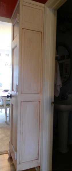 upcycled door pantry