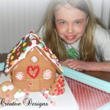 A Valentine Gingerbread House