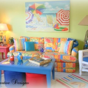 Staging To Live… Decorating A Colorful Beach Condo Part 1