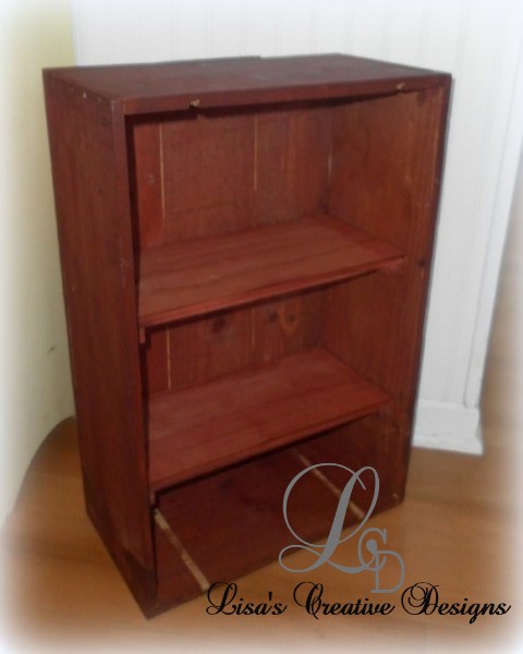 an upcycled crate