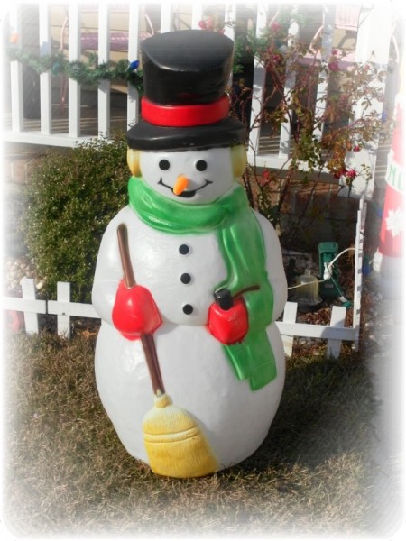 Vintage Snowman Blowmold
