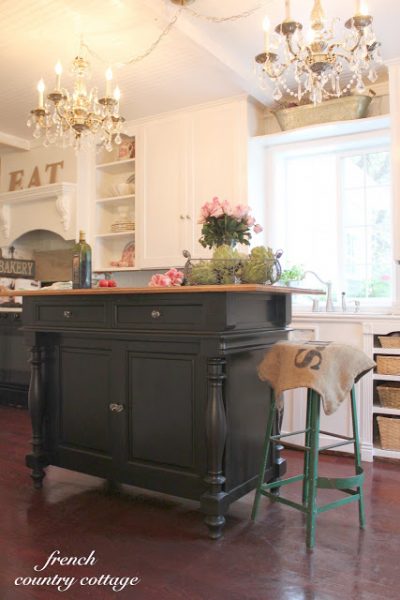 Black French Country Kitchen