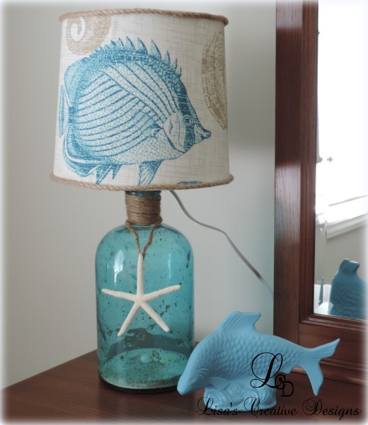 A Beachy Bottle Lamp