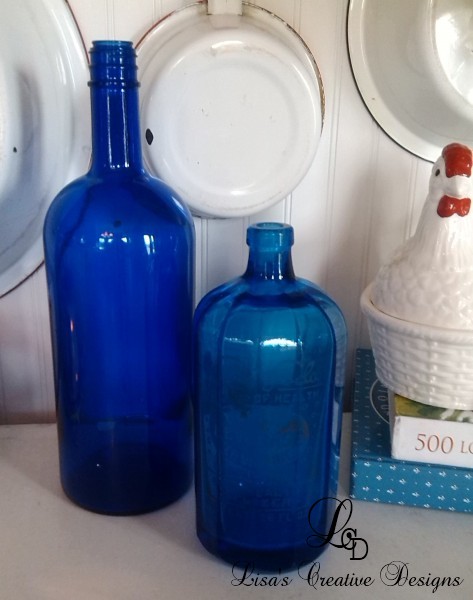 cobalt blue bottles