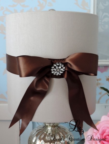 Decorate A Plain Lampshade, Decorating Lamp Shades With Ribbon
