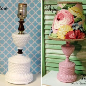 Another Shabby To Chic Vintage Lamp Makeover