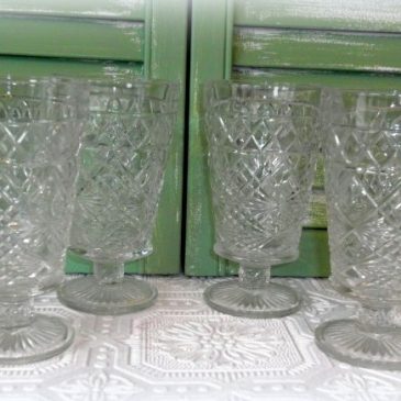 Vintage Hazel Atlas Big Top Peanut Butter Glasses / Tumblers
