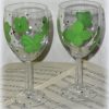 St. Patrick's Day Shamrock Wine Glasses