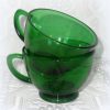 Vintage Green Glass Punch Cups