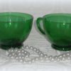 Vintage Emerald Green Glass Punch Cups The Vintage China Cupboard