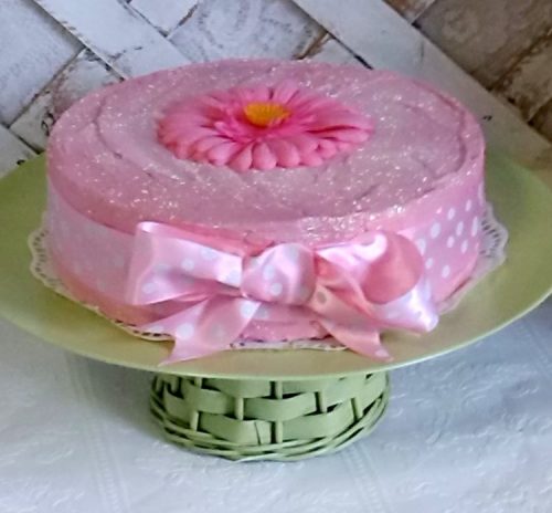 Custom Made Pink Faux cake