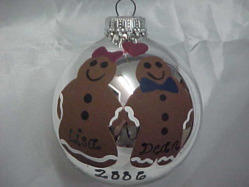 Personalized Gingerbread Man Christmas Ornament