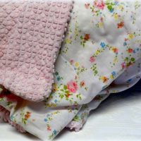 Handmade Vintage Shabby Baby Crib Blanket