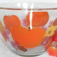 Hand Painted Fall Autumn Thanksgiving Bowl