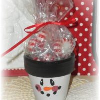 Hand Painted Snowman Christmas Candy Favor