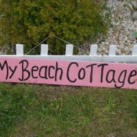 My Beach Cottage Hand Painted Sign
