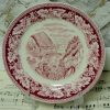 French Country Homer Laughlin Red Transferware Plate