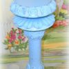 Large Baby Blue Shabby Beach Chic Candle Stick Creative Lamps & Lighting