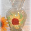 Hand Painted Sunflower Country Vase