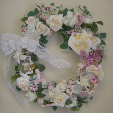 Handmade Victorian Tea Cup Wreath