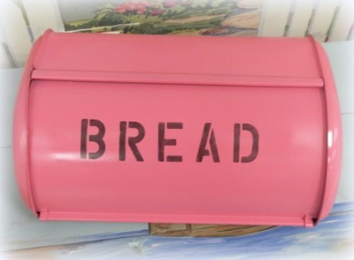 Hot Pink Painted Bread Box