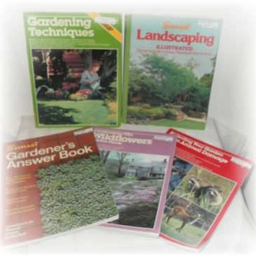 Set of 5 Vintage How-To Gardening Books