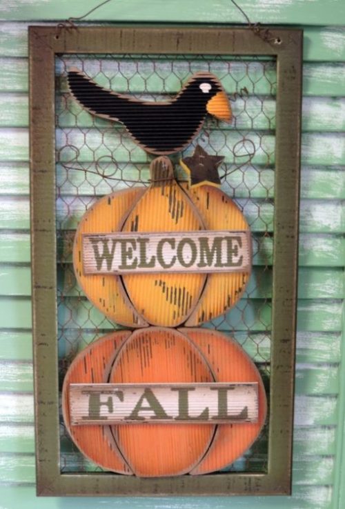 Country Style Welcome Fall Sign