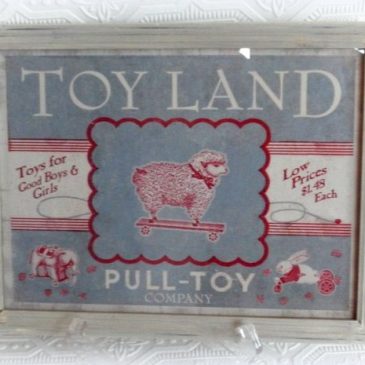 Vintage Inspired Framed Toyland Print