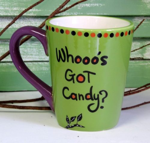 Whoo's Gpt Candy Halloween Coffee Cup