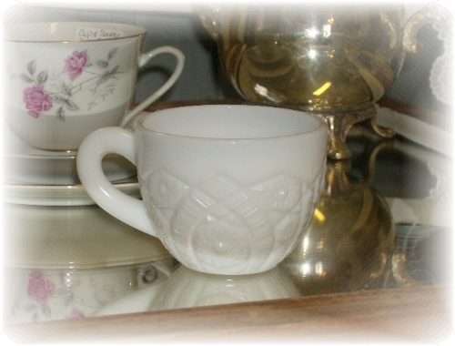Vintage Milk Glass Punch Cup