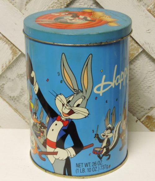 Vintage Bugs Bunny Happy Birthday Tin